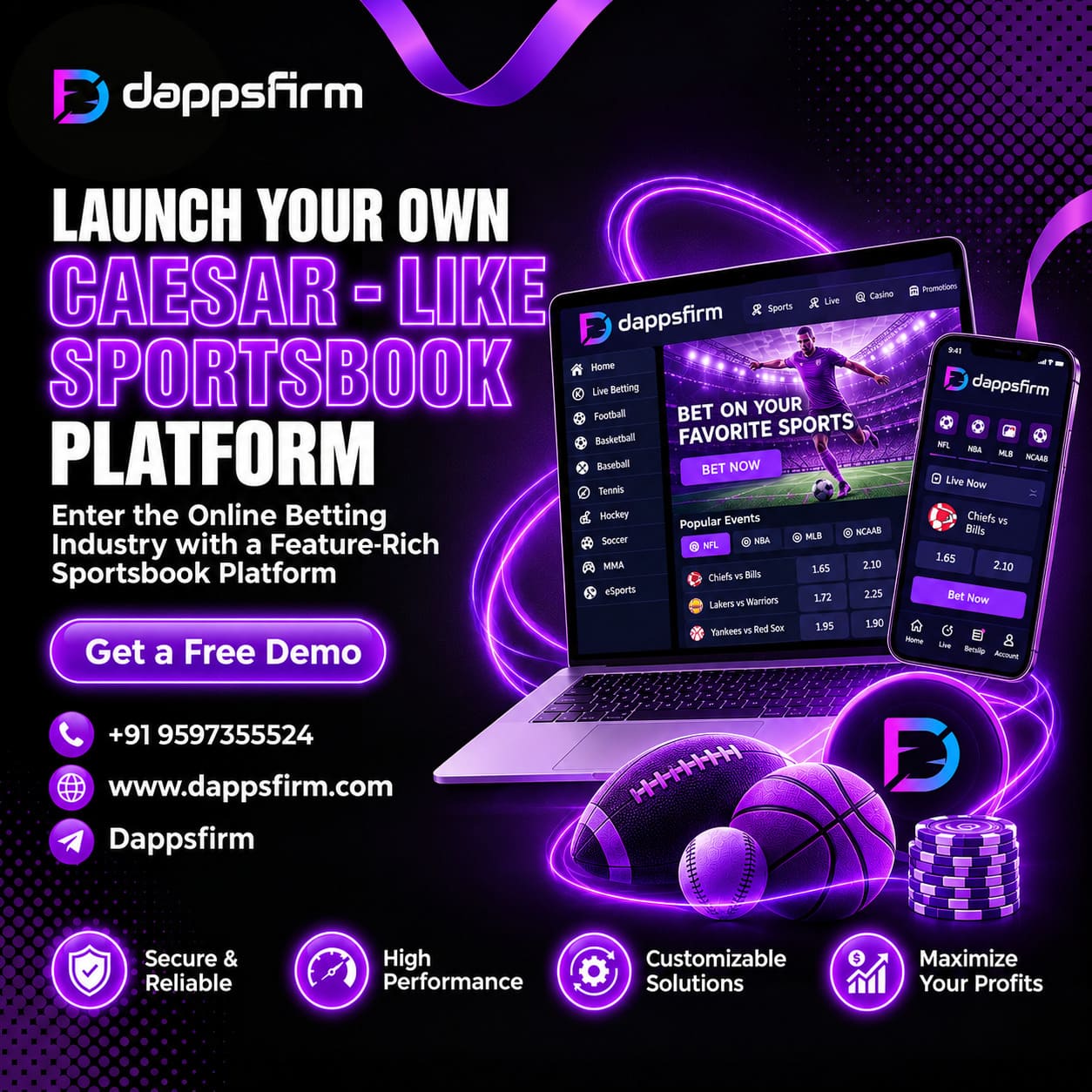 Mobile-ready Caesars Sportsbook Clone Script With Multi-payment Support